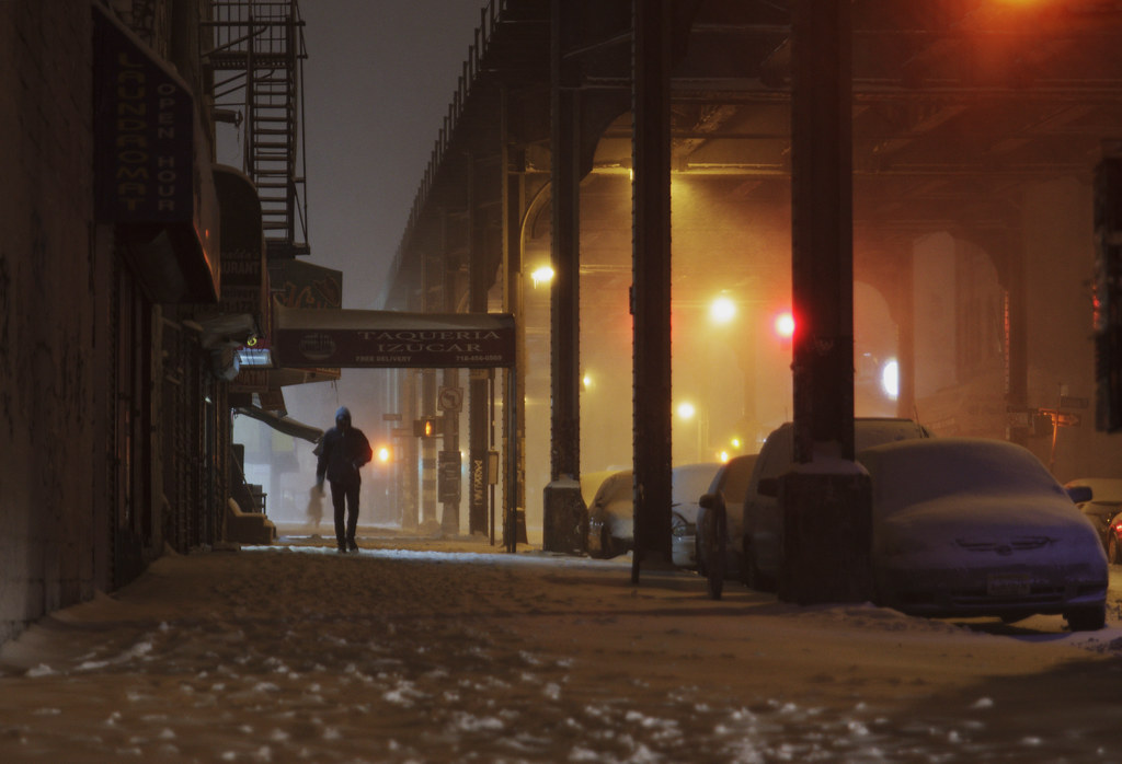 2014 Hercules Nor'Easter in Bushwick Brooklyn, New York City | Myrtle Avenue